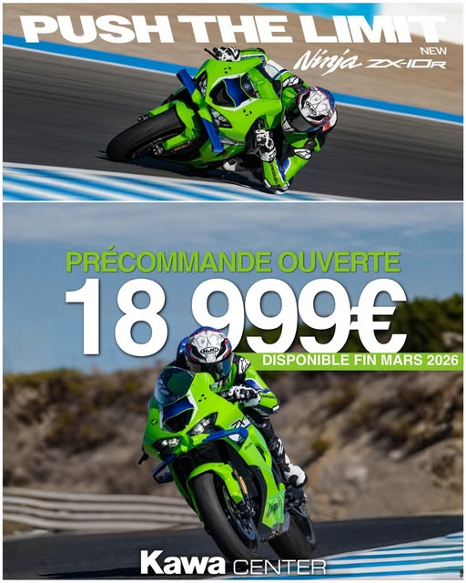 La nouvelle ZX-10R 2026 est officiellement en précommande chez Kawa Center Portet-sur-Garonne